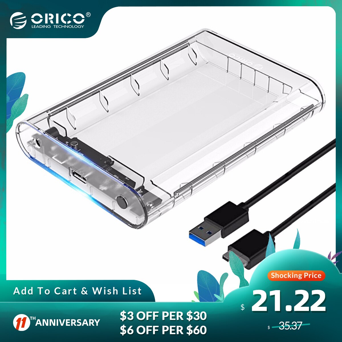ORICO 3.5 ġ  HDD Ŭ ̽ USB 3.0 5Gbp..